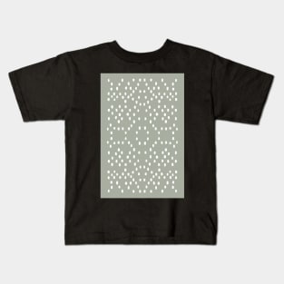 Geometric green dots pattern Kids T-Shirt